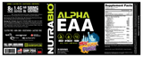 Alpha EAA 30 Servings New York Punch supplement facts By NutraBio.