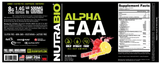 Alpha EAA 30 Servings Strawberry Lemon Bomb Supplement facts By NutraBio.