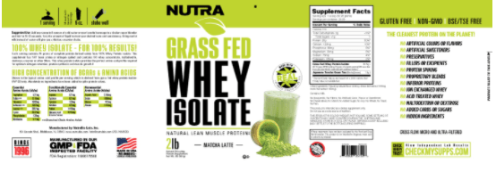 At Health - Naturally Vanilla Grass-Fed Whey Protein Isolate - At