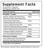 ILLICIT LABS MYODREN SUPPLEMENT FACTS IMAGE EXCLUSIVELY AT NUTRISHOP