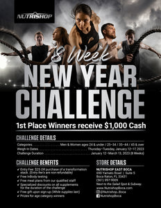 New Year Challenge at Nutrishop Boca 