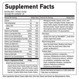 NUTEK NUTRITION NATURE'S SUPERGREENS SUPPLEMENT FACTS IMAGE AVAILABLE EXCLUSIVELY AT NUTRISHOP
